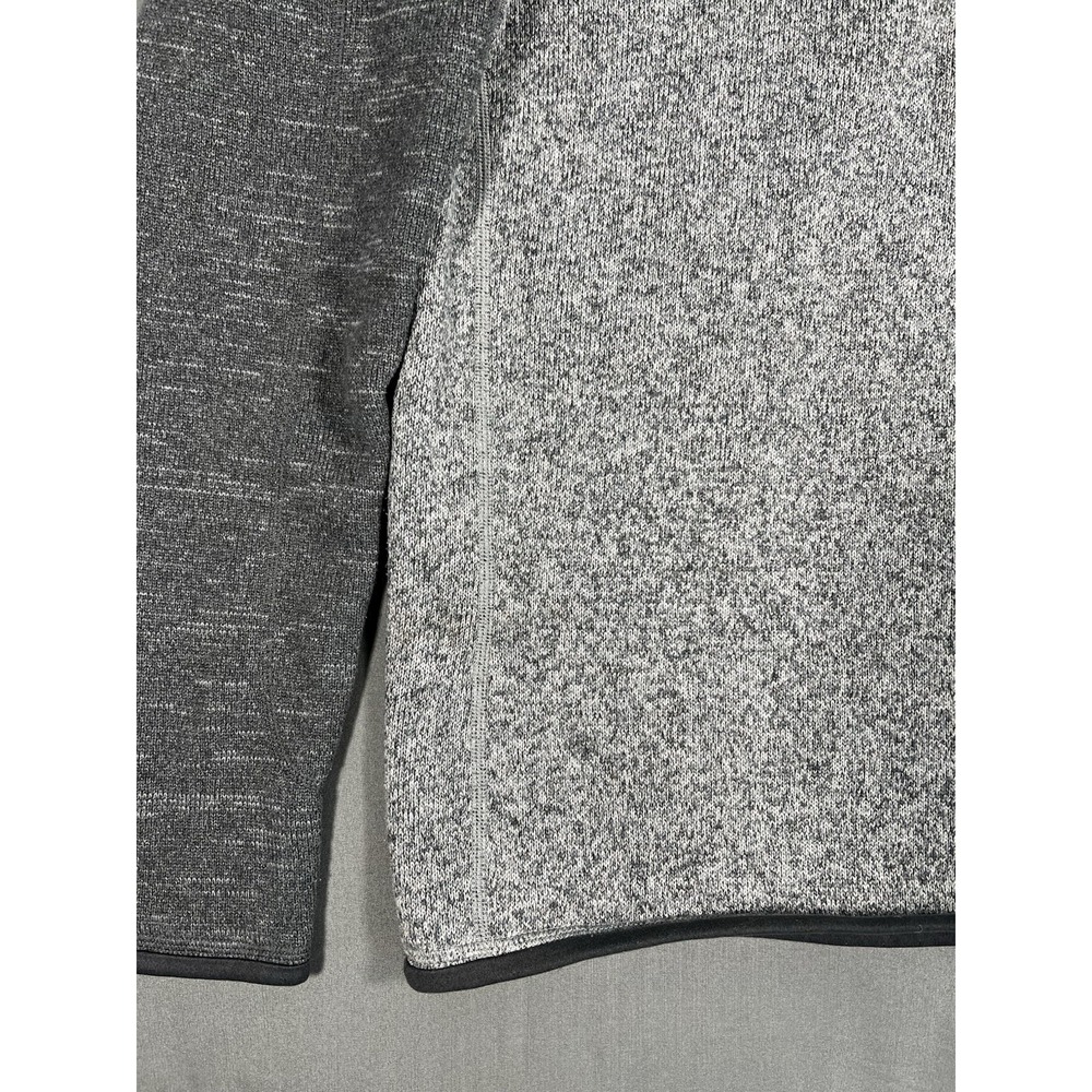 Patagonia Men's Better Sweater 1/4 Zip Fleece in Nickel w/Forge Grey color - Picture 8 of 9